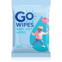 GoWipes Baby Wet Wipes detské jemné vlhčené obrúsky bez vône 24 ks