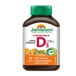 JAMIESON Vitamín D3 2500 IU pomeranč 75 žvýkacích tablet