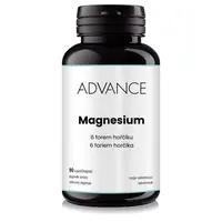 ADVANCE Magnesium 90 kapsúl - 6 foriem horčíka