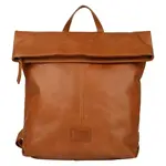 Rolovací dámsky kožený batoh Bellicci Tamia – koňak