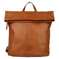 Rolovací dámsky kožený batoh Bellicci Tamia – koňak
