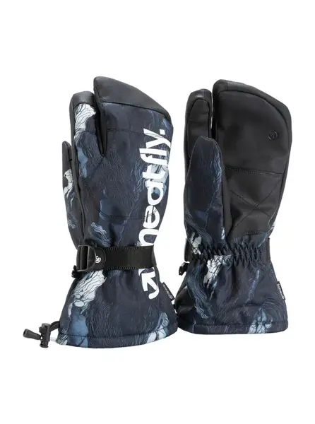 Meatfly pánské rukavice Limp Deep Lake | Šedá | Velikost L