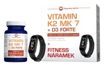 PHARMA ACTIV Vitamín K2 MK 7 + D3 Forte + Fitness náramek 125 tablet
