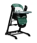 Caretero Jídelní židlička, houpačka 2 v 1, Indigo - černá, zelená