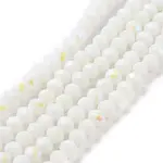 Electroplate Opaque Solid Color Glass Beads Strands