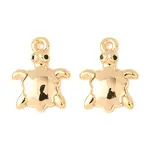 Brass Micro Pave Cubic Zirconia Charms