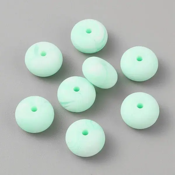 Rondelle Food Grade Eco-Friendly Silicone Beads