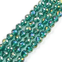 Electroplate Transparent Glass Beads