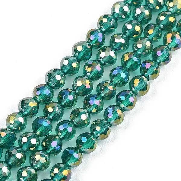 Electroplate Transparent Glass Beads