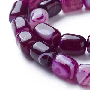 Natural Dyed Agate Beads Strands