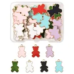 36Pcs Alloy Enamel Pendants