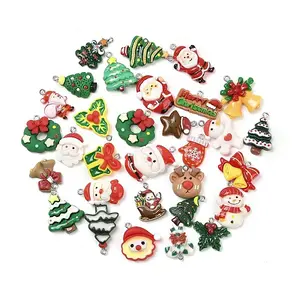 Christmas Opaque Resin Pendants