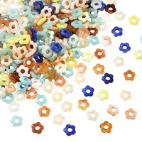 300Pcs Gradient Color Transparent Acrylic Beads