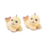 Flocking Opaque Resin Pendants