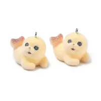 Flocking Opaque Resin Pendants