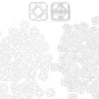 100pairs Plastic Snap Buttons