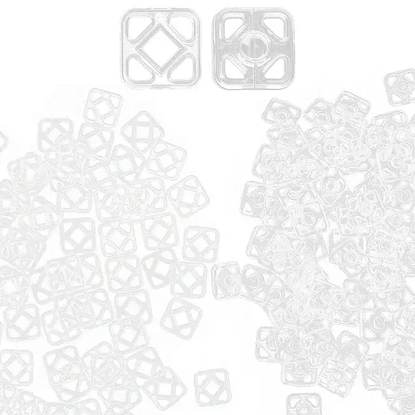 100pairs Plastic Snap Buttons