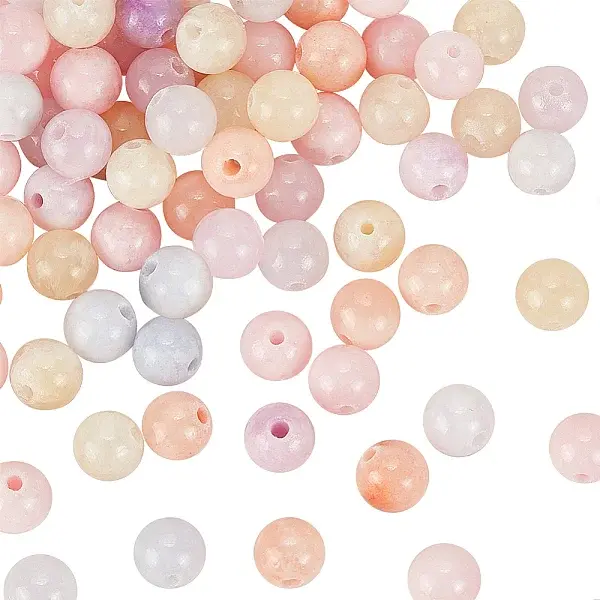 2 Strands Natural Green Jade Beads Strands