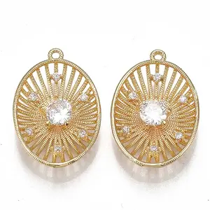 Brass Filigree Pendants