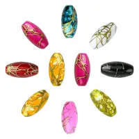 Spray Painted Acrylic Beads