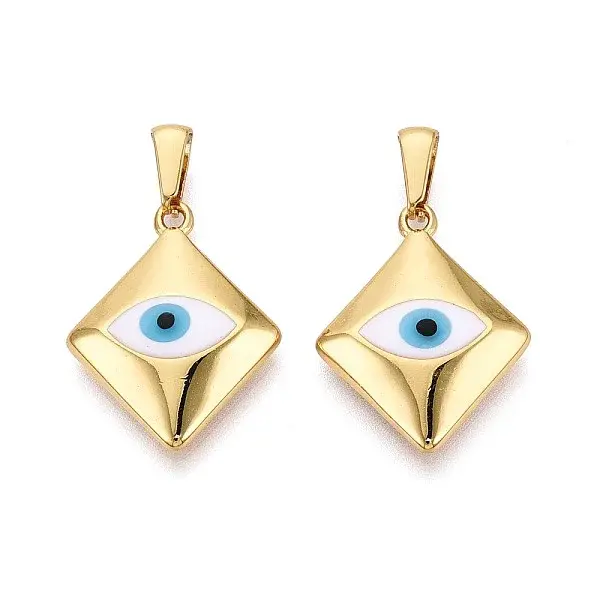 304 Stainless Steel & Enamel Pendants