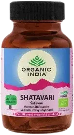 ORGANIC INDIA Šatavari bio 60 kapslí