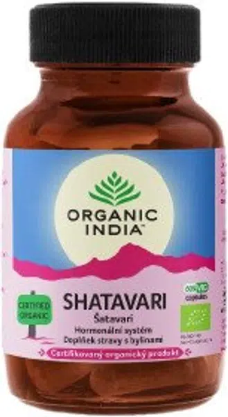 ORGANIC INDIA Šatavari bio 60 kapslí