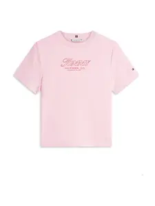 TOMMY HILFIGER Tričko  ružová / červená