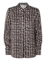 TATUUM Blúzka 'NIKA'  béžová / čokoládová