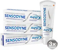 SENSODYNE Rapid Relief Whitening Zubní pasta 3 x 75 ml