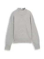 TOM TAILOR Sveter  sivá melírovaná