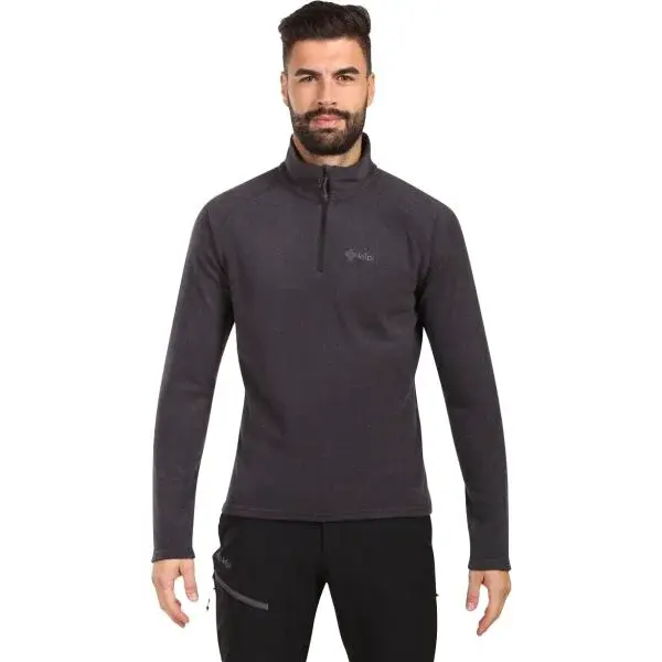 KILPI ALMERI Pánska flísová mikina, čierna, veľkosť XXXL