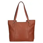 Kožená dámska kabelka cez rameno SendiDesign Marle – koňak