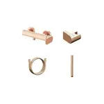 Sprchová batéria Ravak Eleganta so sprchovacím setom 150 mm ružové zlato brúsené X07S142