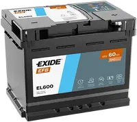 Startovací baterie - Exide EL600 12V Carbon Boost 2.0.