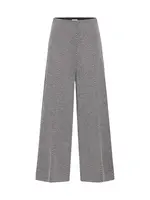 ICHI Nohavice 'IHKate'  čierna / šedobiela