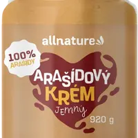 ALLNATURE Arašídový krém jemný 920 g