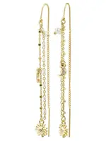 Pilgrim Náušnice 'Mylan'  zlatá