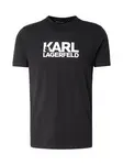 Karl Lagerfeld Tričko  čierna / biela