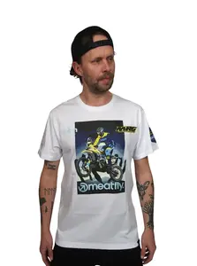 Meatfly pánské tričko MRG White | Bílá | Velikost XXL | 100% bavlna