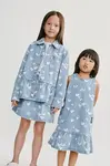 Dětské riflové šaty Liewood Angelica Printed Denim frill Dress