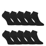 10PACK ponožky nízke bambusové čierne (10HBN960) L