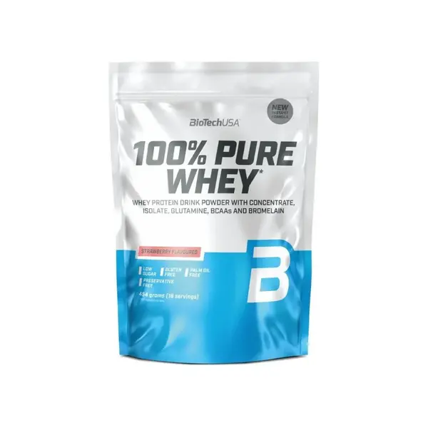 BioTech USA 100% Pure Whey 454 g jahoda