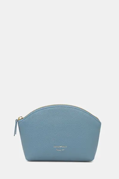 Kožená kozmetická taška Emporio Armani