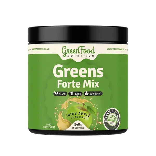 GREENFOOD NUTRITION Greens Forte Mix, juicy apple 240 g
