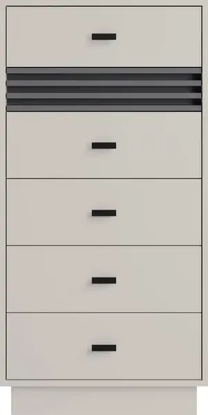 Komoda AllMo AL18 Barva korpusu + barva dveří: Kašmír + Antracit