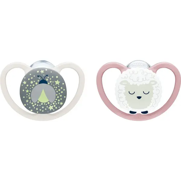 NUK Perfect Match Air Night 6-18 m cumlík Firefly/Sheep 2 ks
