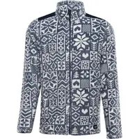 ALPINE PRO EFLIN Pánská fleecová mikina, modrá, velikost