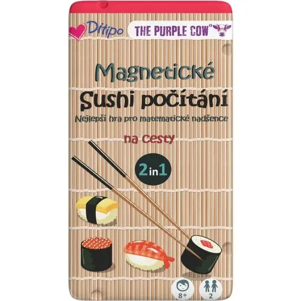 THE PURPLE COW SUSHI POČÍTÁNÍ Magnetická hra, mix, velikost