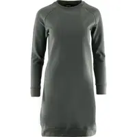 ALPINE PRO OLEGA Dámské šaty s kulatým výstřihem, šedá, velikost